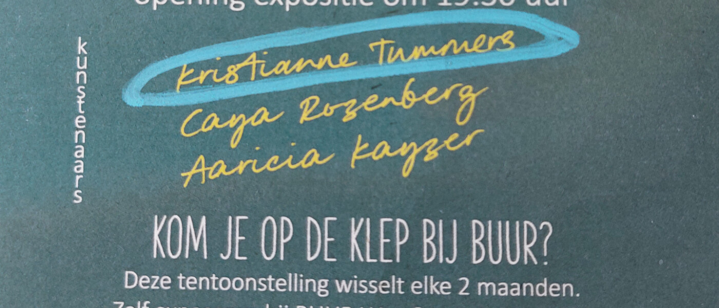 POTVER3  bezoek mini expo BUUR West met Kristianne Tummers